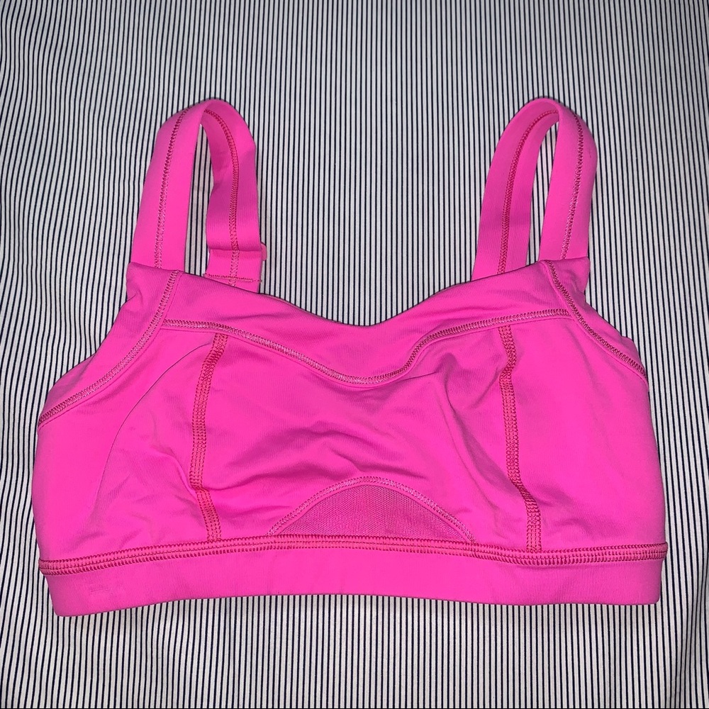 Lululemon Hot Pink Size 4 Adjustable Straps Sport Bra
